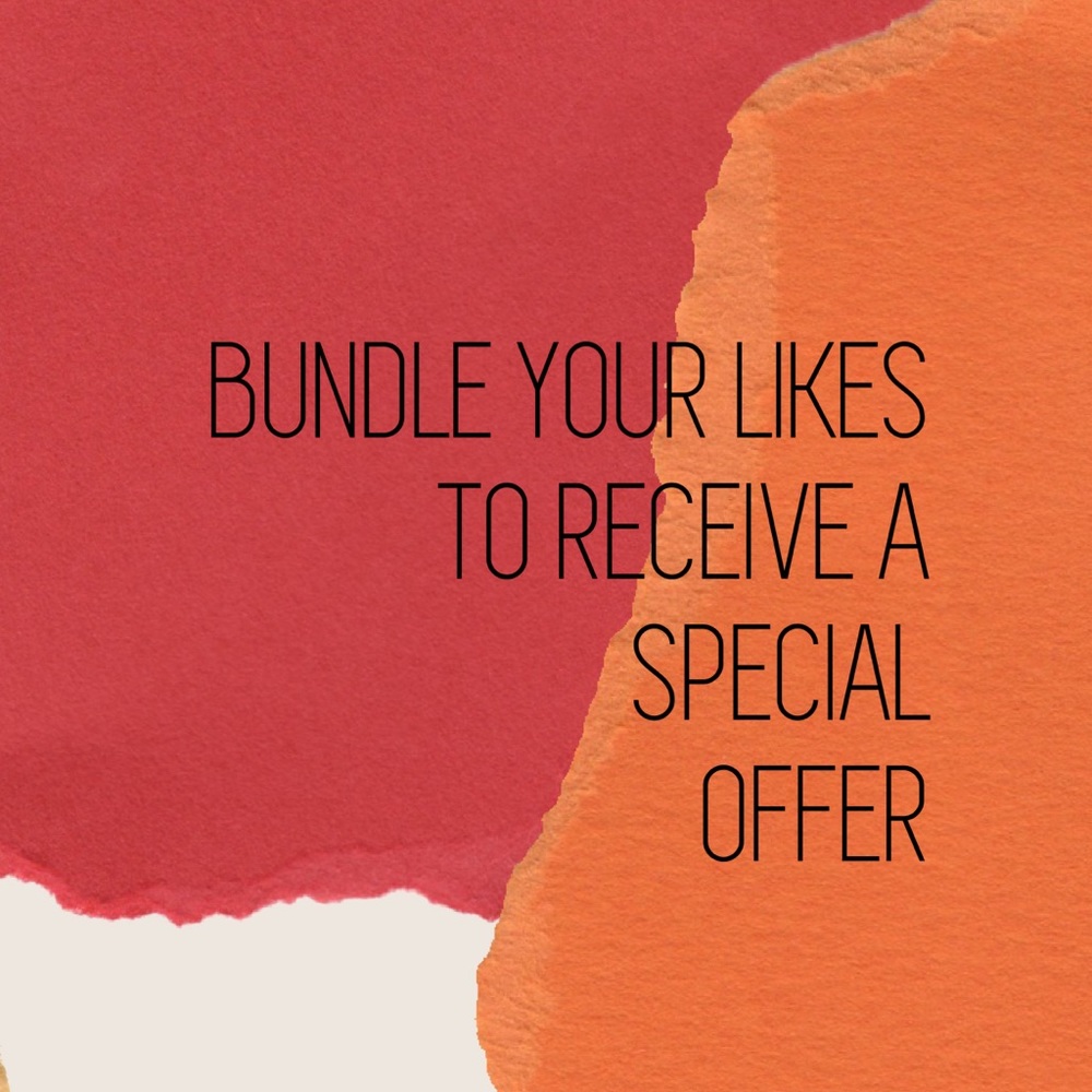 ‼️BUNDLE YOUR LIKES TO RECEIVE A SPECIAL OFFER‼️